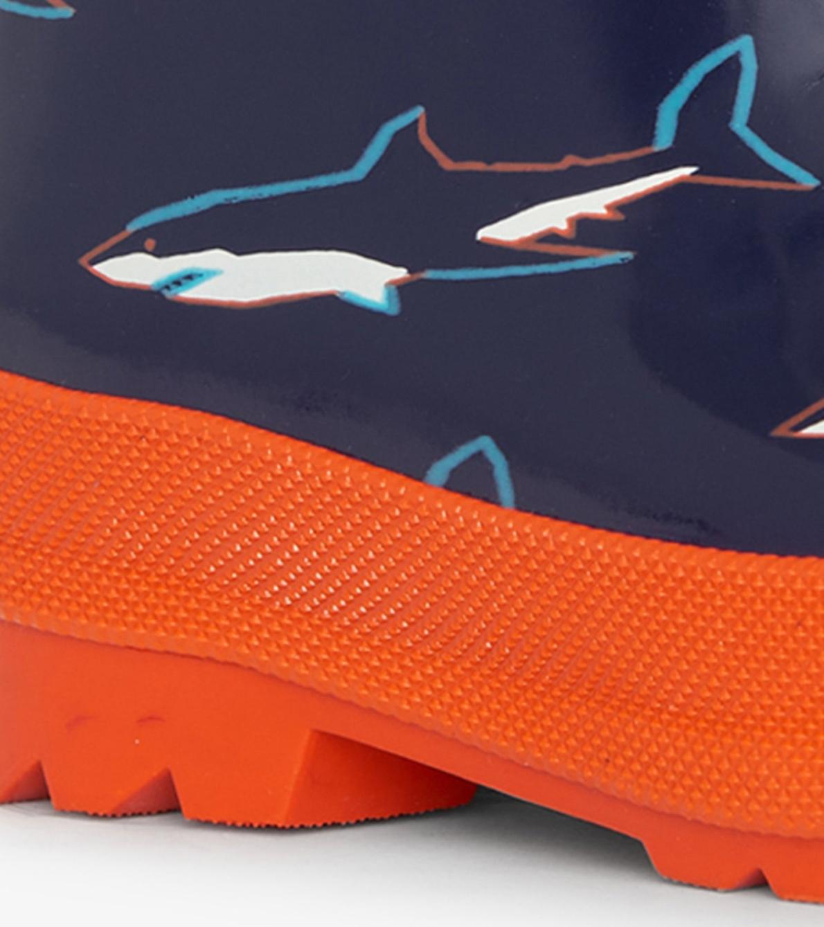 Hatley Rainwear | Boys/Baby &amp; Toddler Boys Shark Shiny Rain Boots