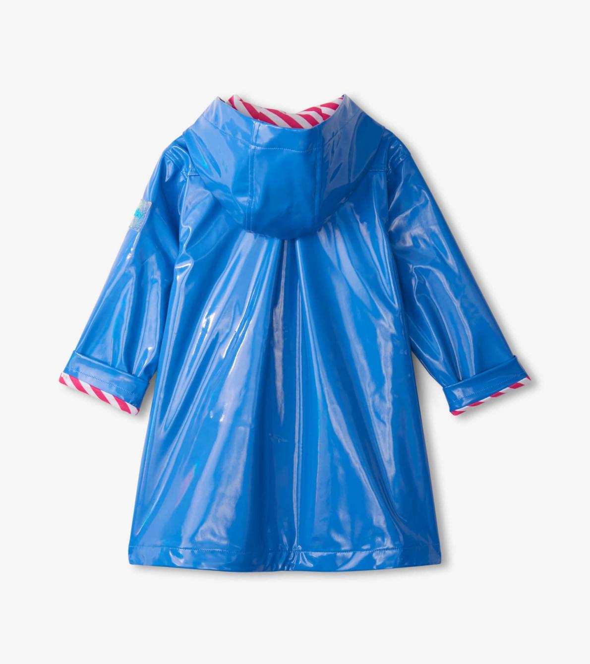 Hatley Rainwear | Girls Girls Blue Glitter Swing Jacket