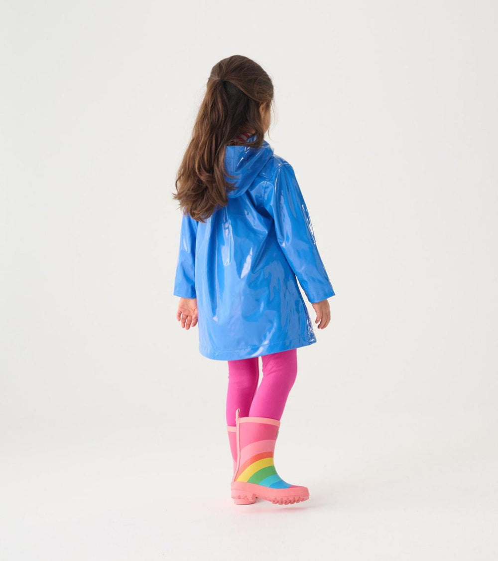 Hatley Rainwear | Girls Girls Blue Glitter Swing Jacket