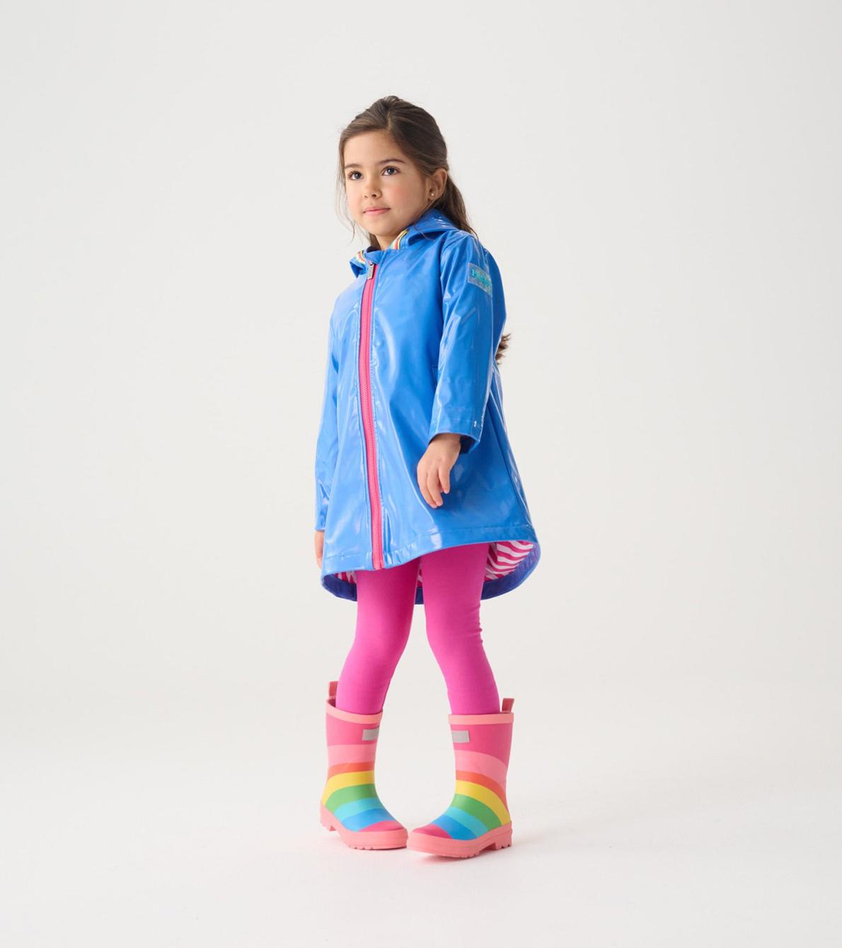 Hatley Rainwear | Girls Girls Blue Glitter Swing Jacket