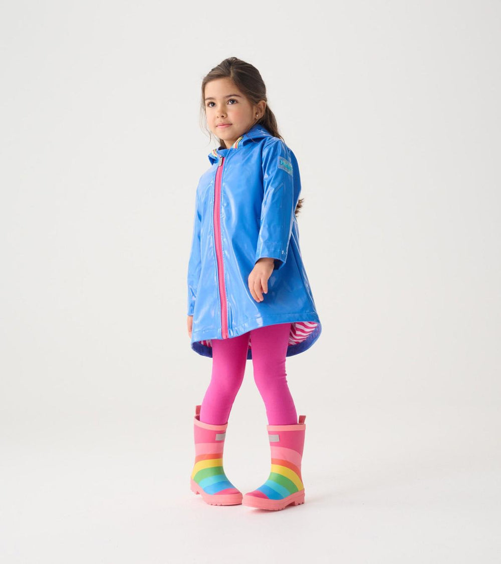 Hatley Rainwear | Girls Girls Blue Glitter Swing Jacket