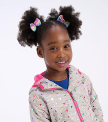 Hatley Rainwear | Girls Girls Confetti Hearts Zip-Up Lightweight Rain Jacket