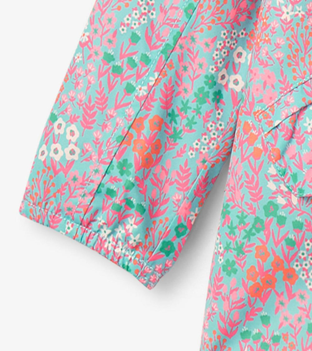 Hatley Rainwear | Girls Girls Ditsy Floral Zip-Up Lightweight Rain Jacket