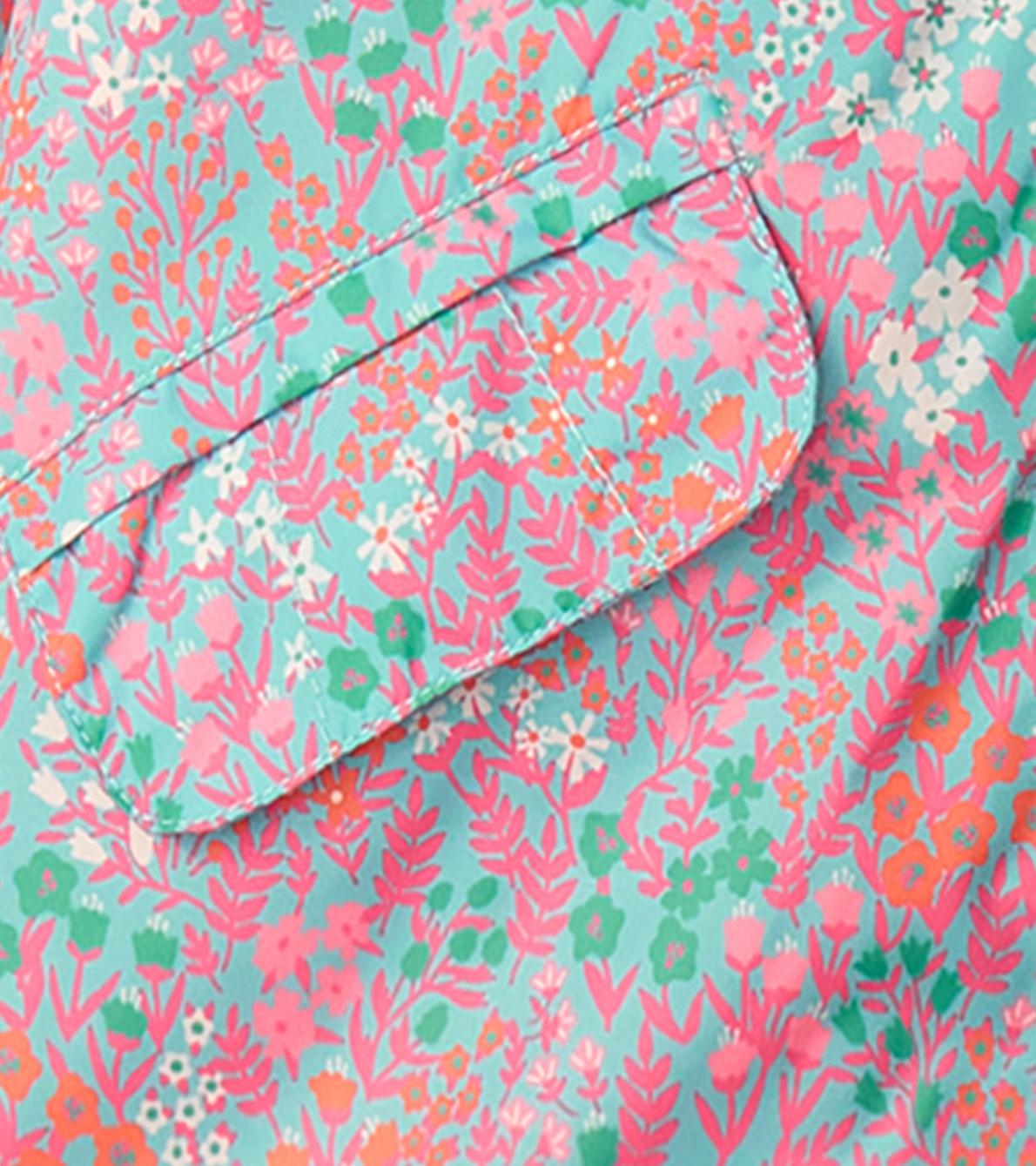 Hatley Rainwear | Girls Girls Ditsy Floral Zip-Up Lightweight Rain Jacket