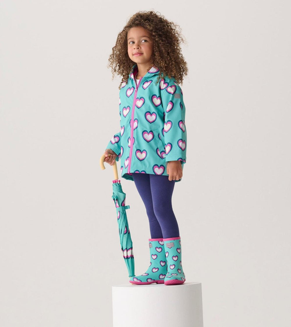 Hatley Rainwear | Girls Girls Hearts Packable Rain Boots