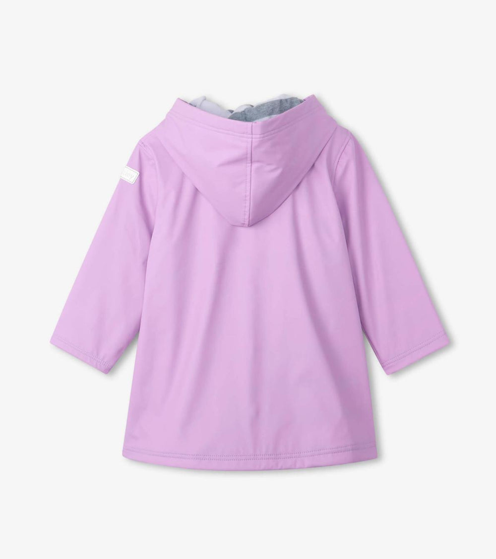 Hatley Rainwear | Girls Girls Lilac Button-Up Rain Jacket