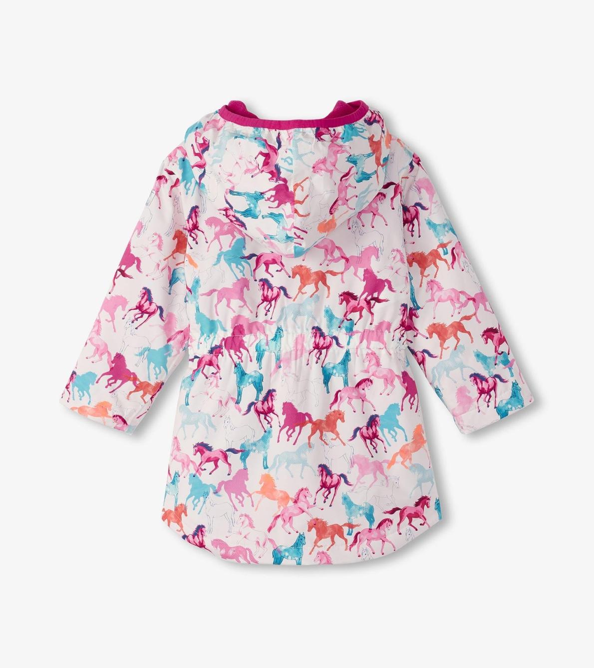 Hatley Rainwear | Girls Girls Magical Horses Zip-Up Lightweight Rain Jacket