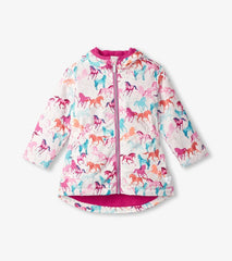 Hatley Rainwear | Girls Girls Magical Horses Zip-Up Lightweight Rain Jacket