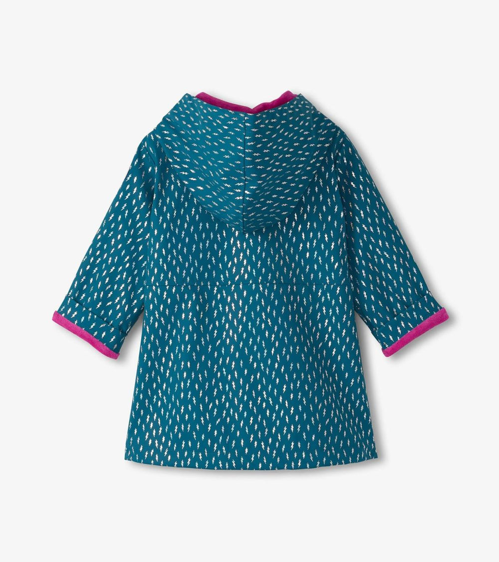 Hatley Rainwear | Girls Girls Mini Lightning Bolts Zip-Up Rain Jacket