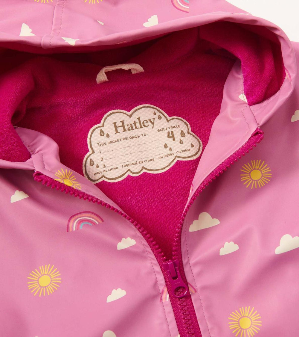 Hatley Rainwear | Girls Girls Sun Charms Zip-Up Rain Jacket