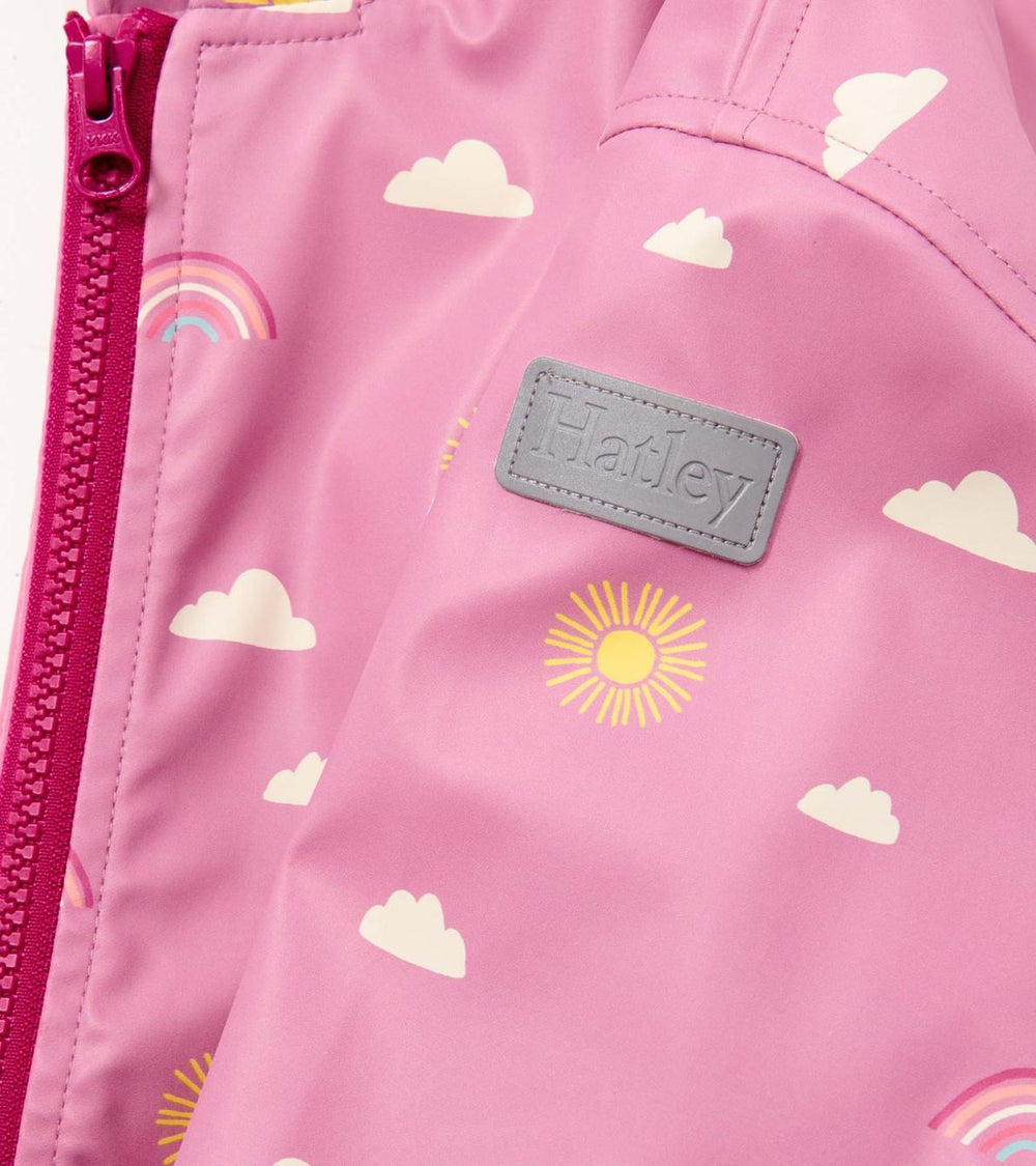Hatley Rainwear | Girls Girls Sun Charms Zip-Up Rain Jacket