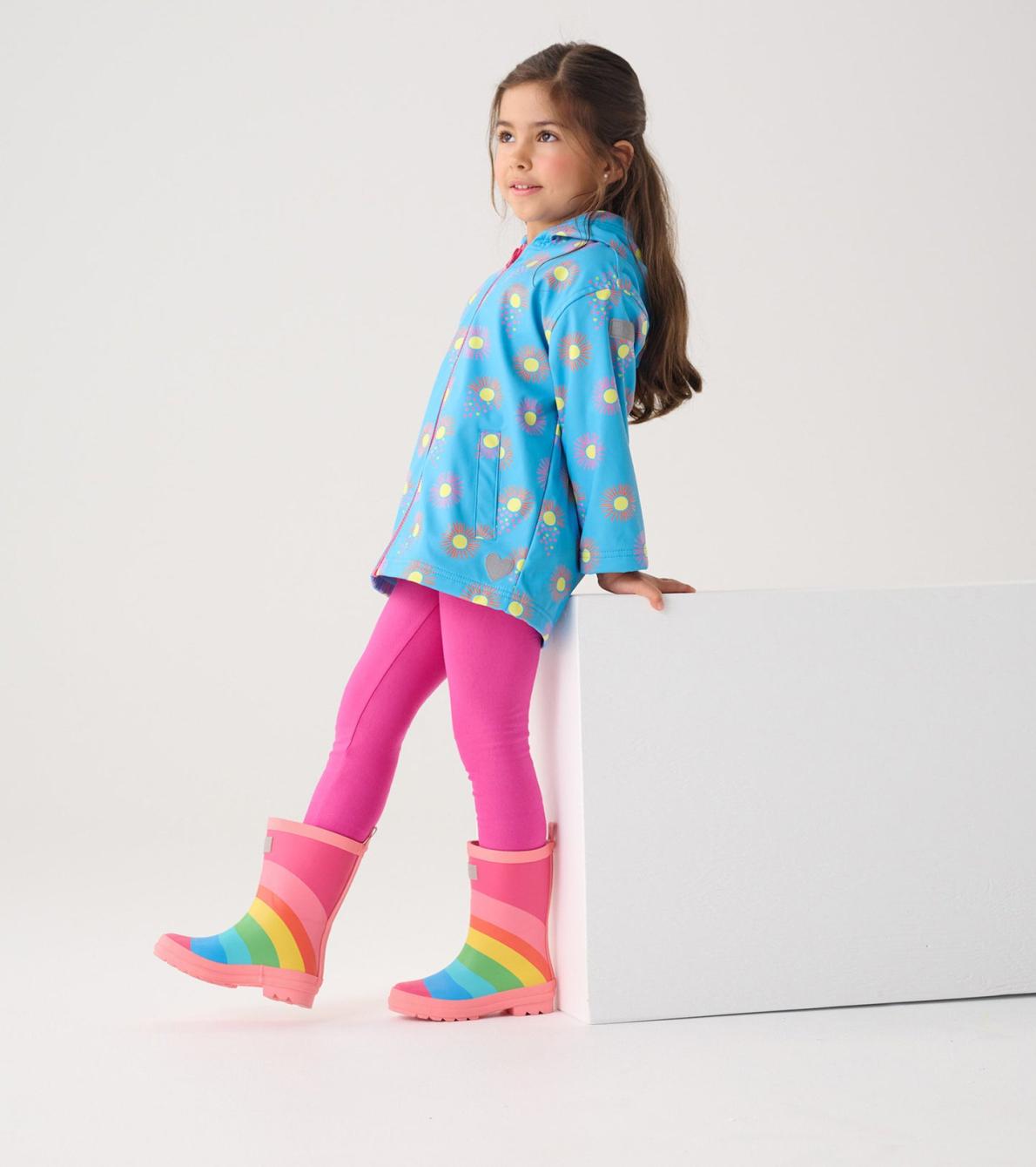 Hatley Rainwear | Girls Girls Sunrays Zip-Up Rain Jacket