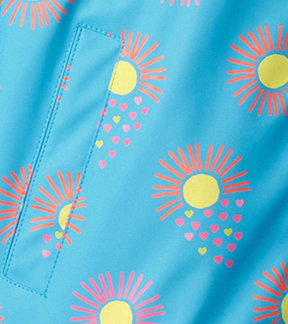 Hatley Rainwear | Girls Girls Sunrays Zip-Up Rain Jacket