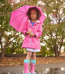 Hatley Rainwear | Girls Girls Tiny Drops Sherpa Lined Rain Boots