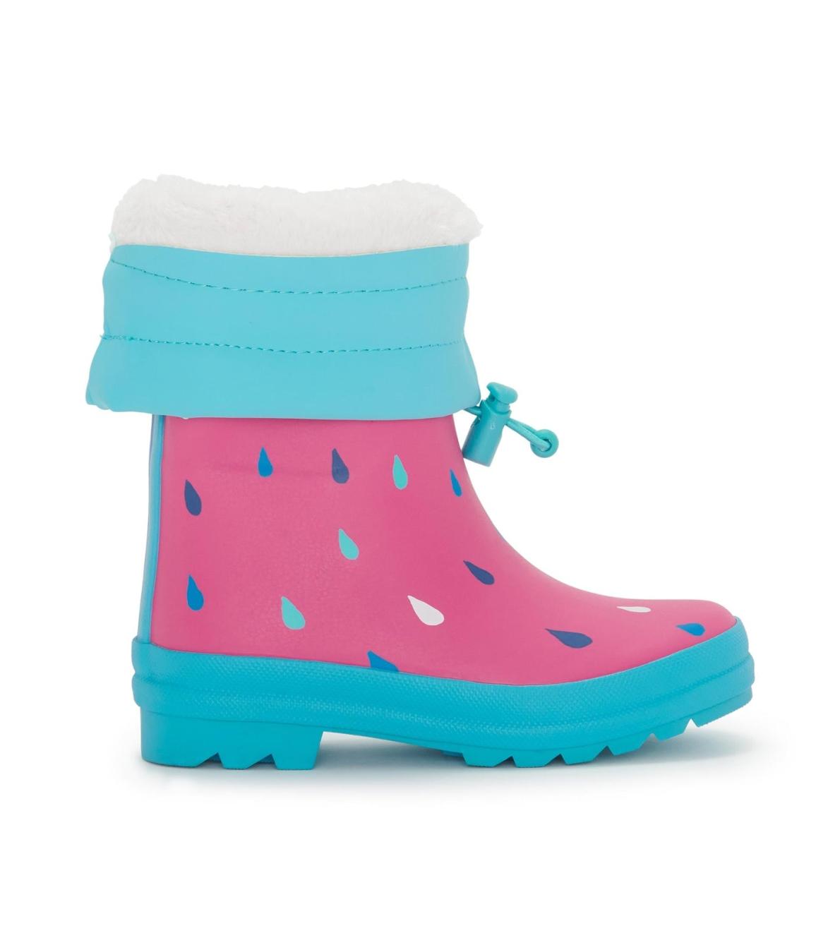 Hatley Rainwear | Girls Girls Tiny Drops Sherpa Lined Rain Boots