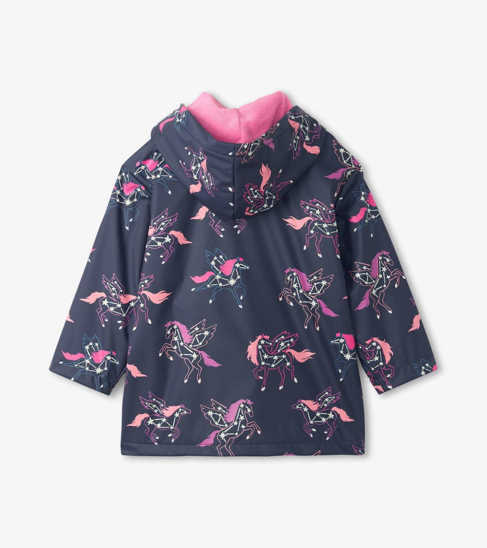 Hatley Rainwear | Girls Girls Unicorn Constellations Colour Changing Button-Up Rain Jacket