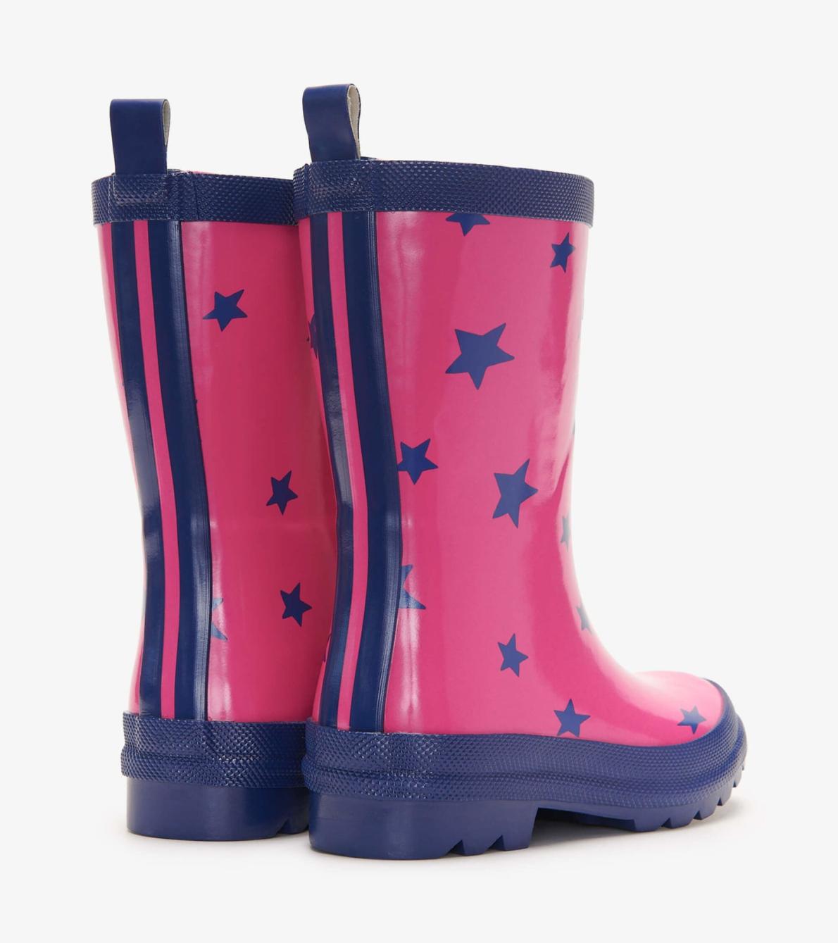 Hatley Rainwear | Girls Glitter Stars Shiny Rain Boots