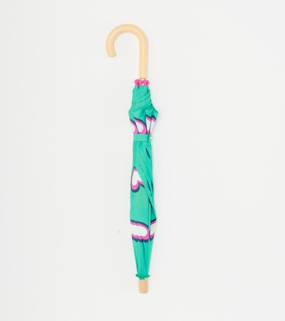 Hatley Rainwear | Girls Hearts Colour Changing Umbrella