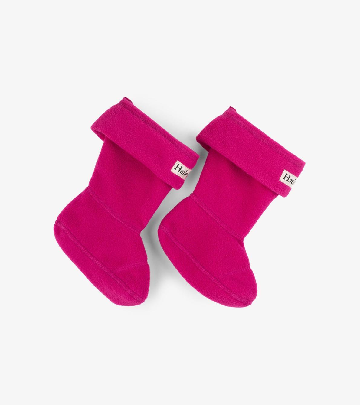 Hatley Rainwear | Girls Magenta Boot Liners