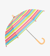 Hatley Rainwear | Girls Summer Rainbow Stripes Umbrella