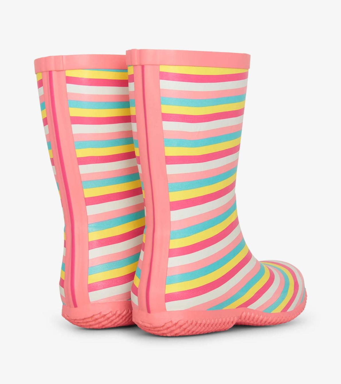 Hatley Rainwear | Girls/Baby &amp; Toddler Girls Pretty Stripes Packable Rain Boots