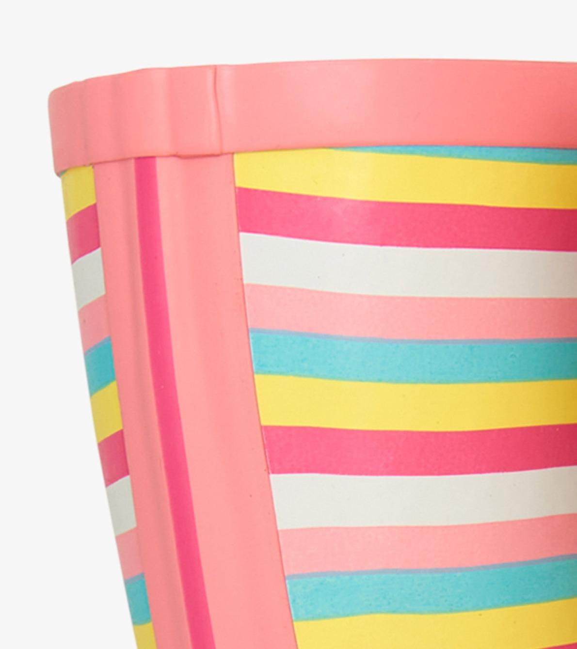 Hatley Rainwear | Girls/Baby &amp; Toddler Girls Pretty Stripes Packable Rain Boots