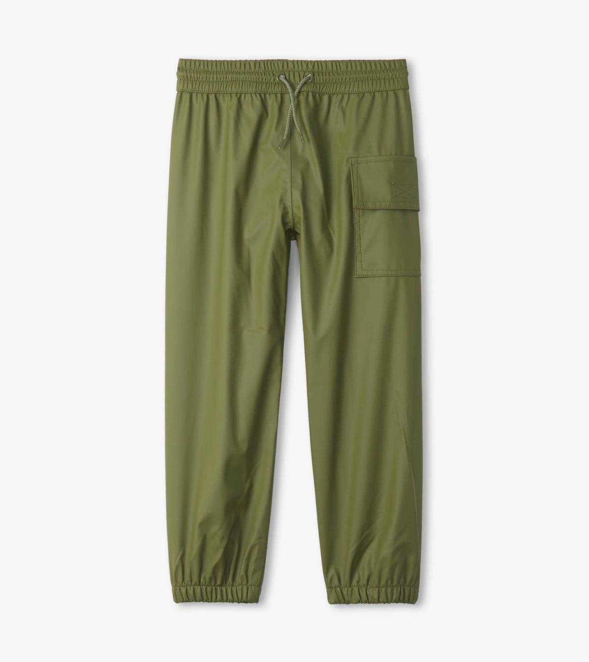 Hatley Rainwear | Girls/Boys Forest Green Rain Pants