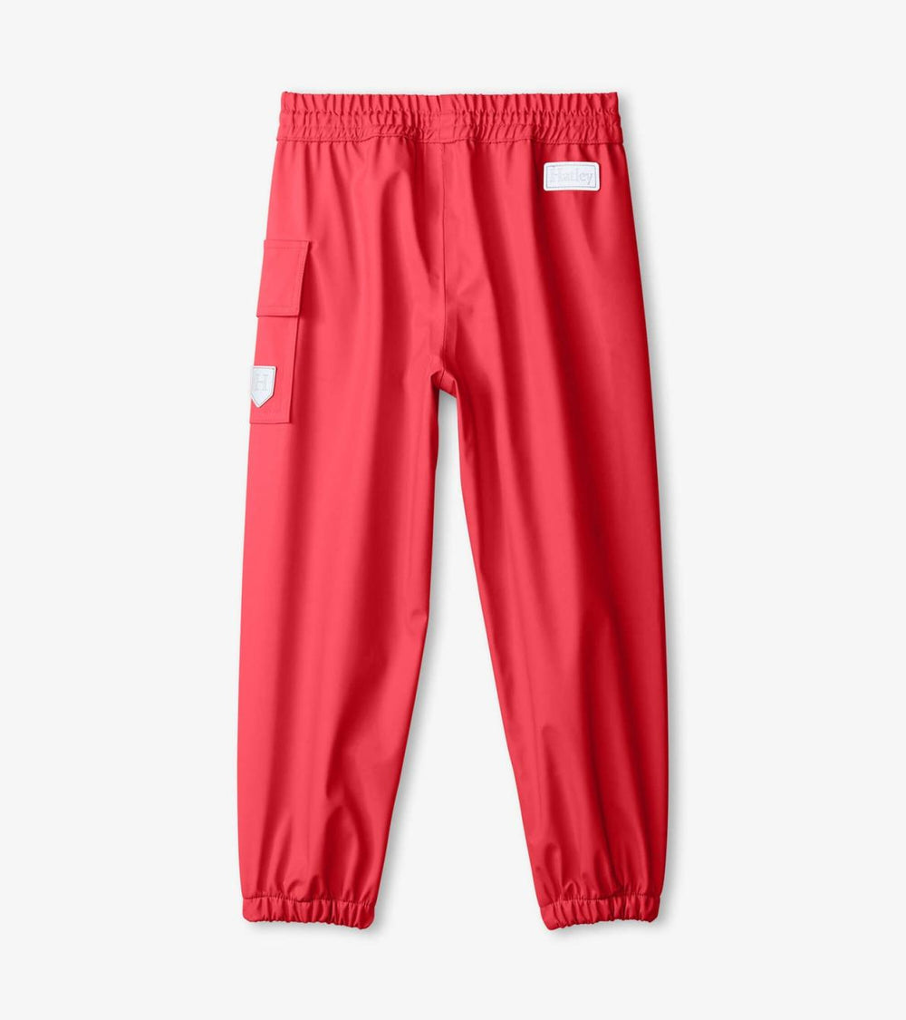 Hatley Rainwear | Girls/Boys Red Rain Pants