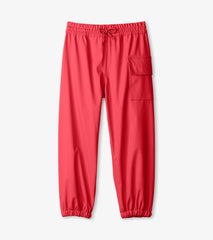 Hatley Rainwear | Girls/Boys Red Rain Pants