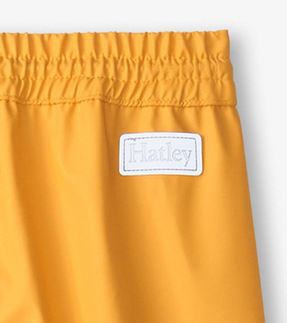 Hatley Rainwear | Girls/Boys Yellow Rain Pants