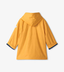 Hatley Rainwear | Girls/Boys Yellow Zip-Up Rain Jacket