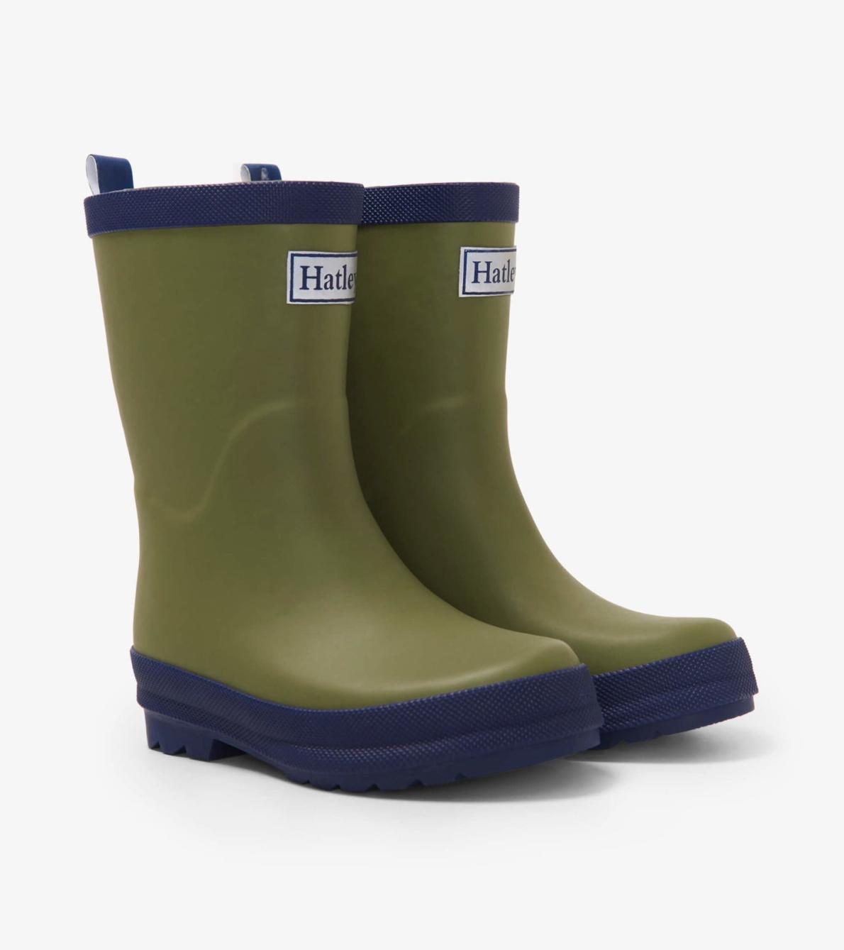 Hatley Rainwear | Girls/Boys/Baby &amp; Toddler Forest Green Matte Rain Boots
