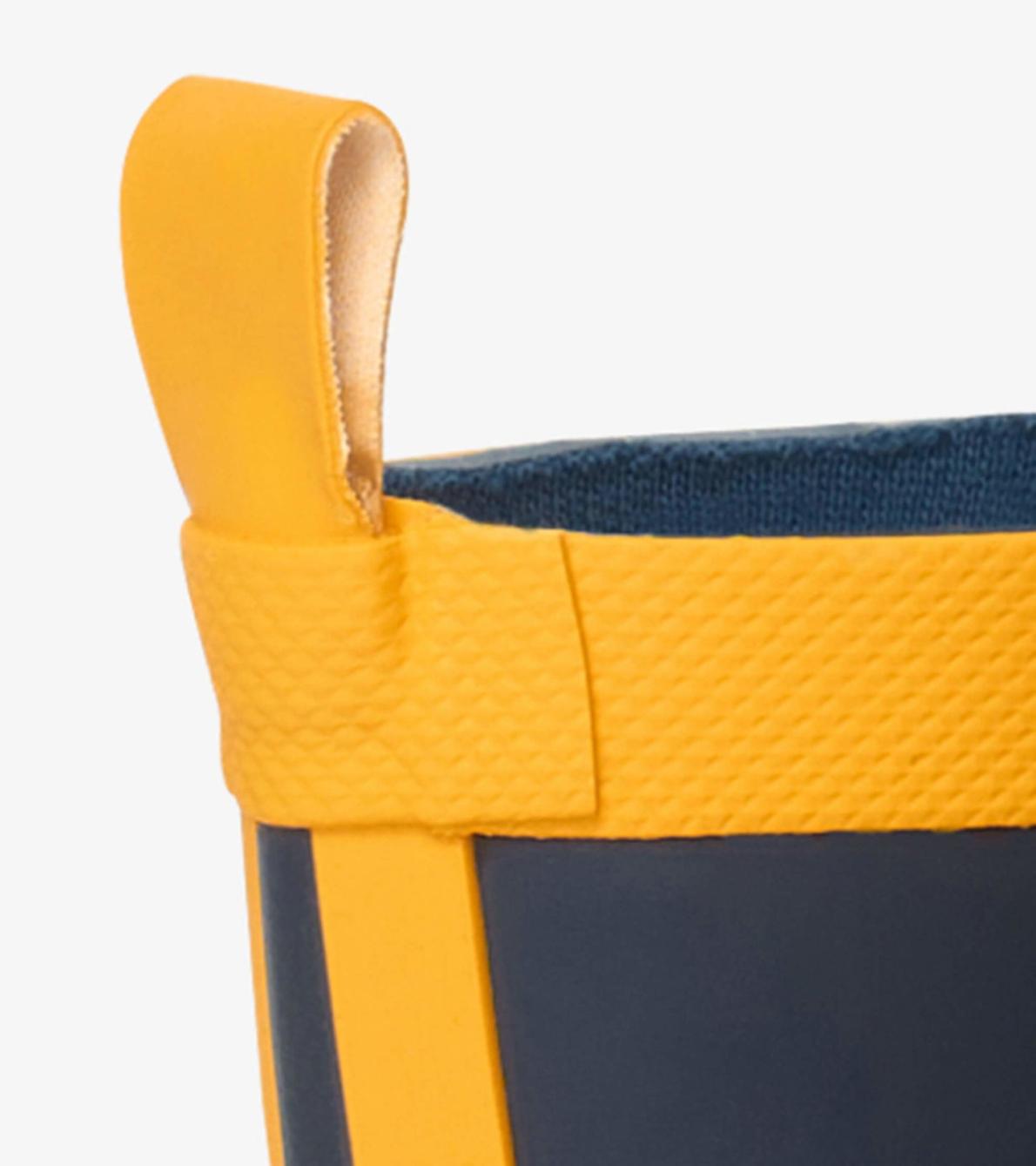 Hatley Rainwear | Girls/Boys/Baby &amp; Toddler Navy &amp; Yellow Matte Rain Boots