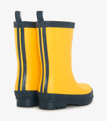 Hatley Rainwear | Girls/Boys/Baby &amp; Toddler Yellow &amp; Navy Matte Rain Boots