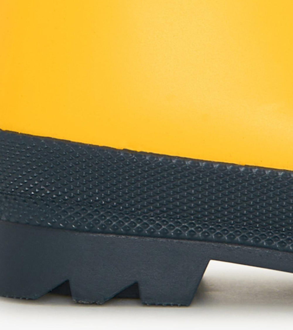 Hatley Rainwear | Girls/Boys/Baby &amp; Toddler Yellow &amp; Navy Matte Rain Boots