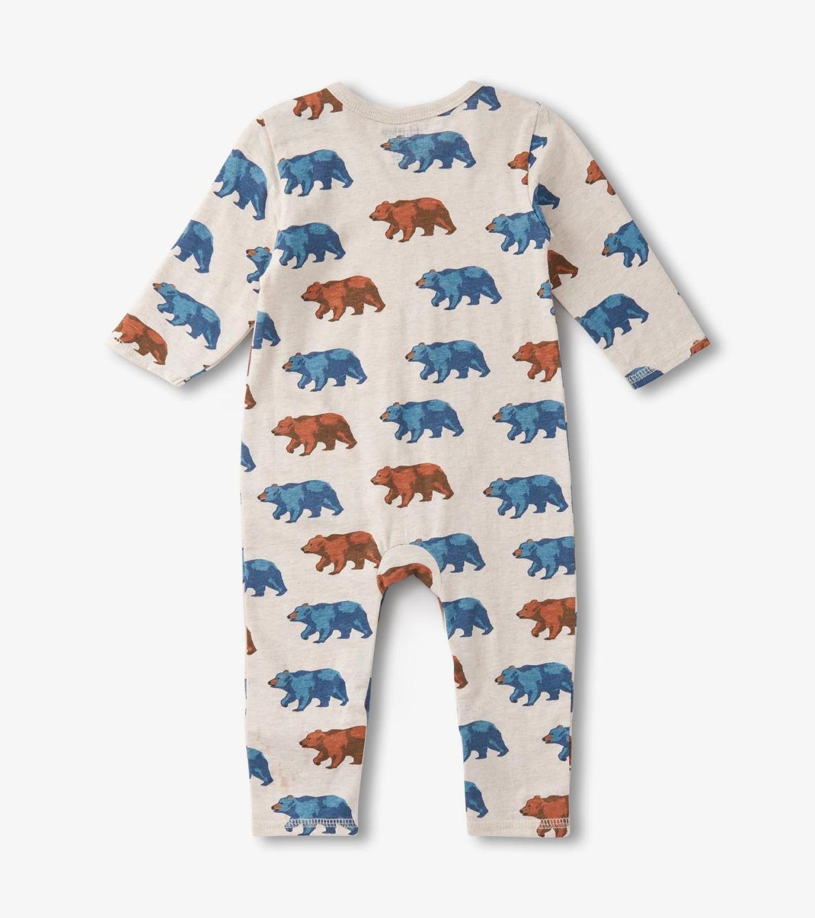 Hatley Rompers | Baby &amp; Toddler Baby Boys Bluestone Bears Long Sleeve Romper