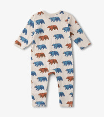 Hatley Rompers | Baby &amp; Toddler Baby Boys Bluestone Bears Long Sleeve Romper