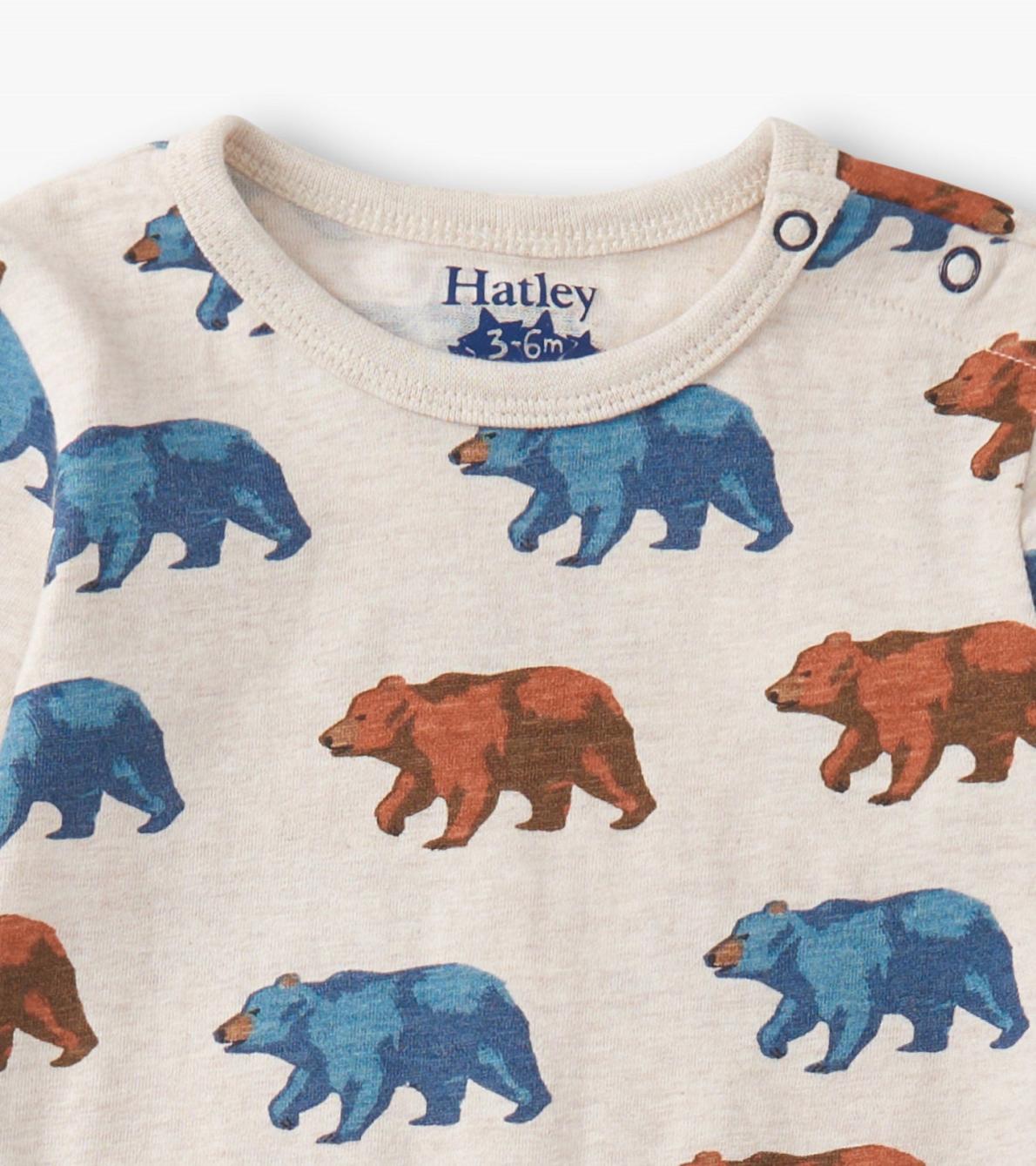 Hatley Rompers | Baby &amp; Toddler Baby Boys Bluestone Bears Long Sleeve Romper