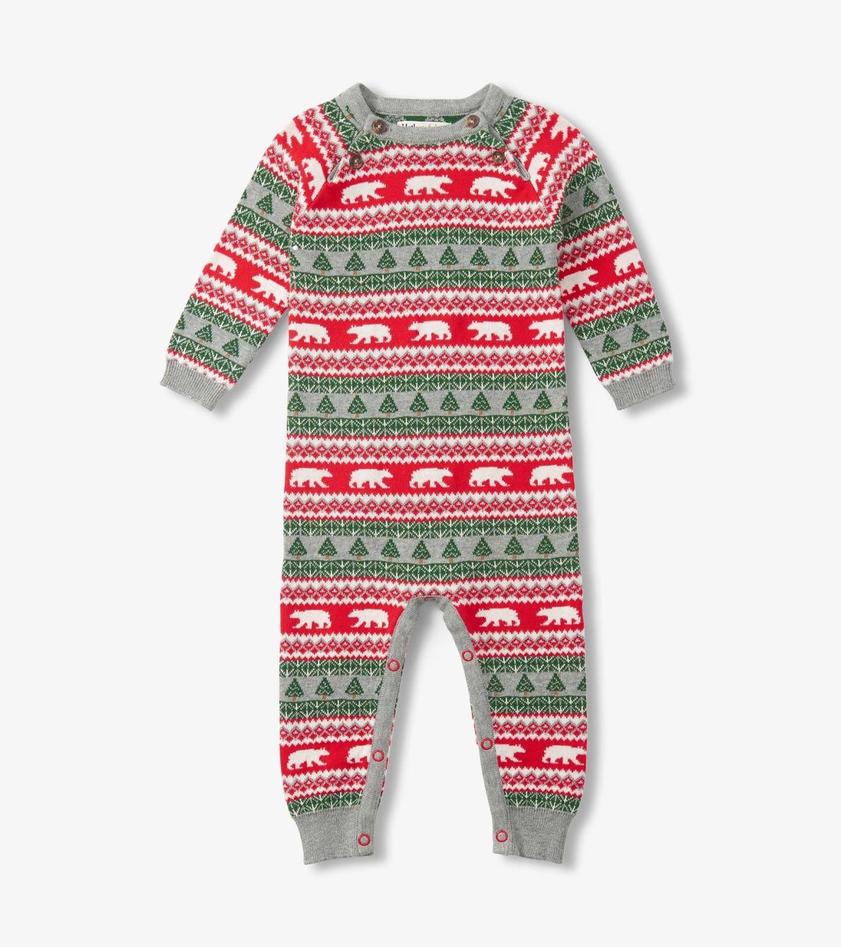 Hatley Rompers | Baby &amp; Toddler Baby Polar Bear Fair Isle Sweater Romper