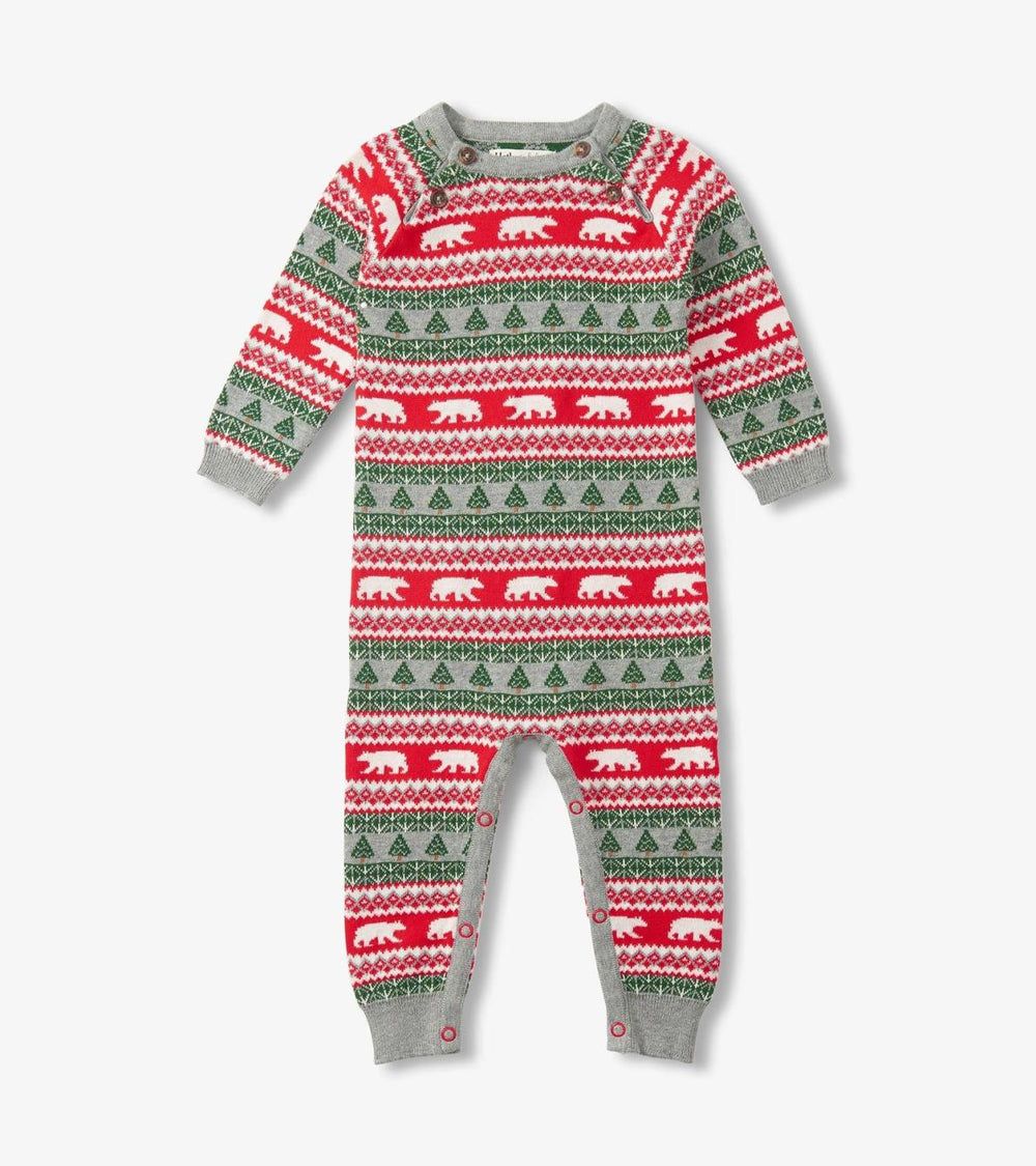 Hatley Rompers | Baby &amp; Toddler Baby Polar Bear Fair Isle Sweater Romper