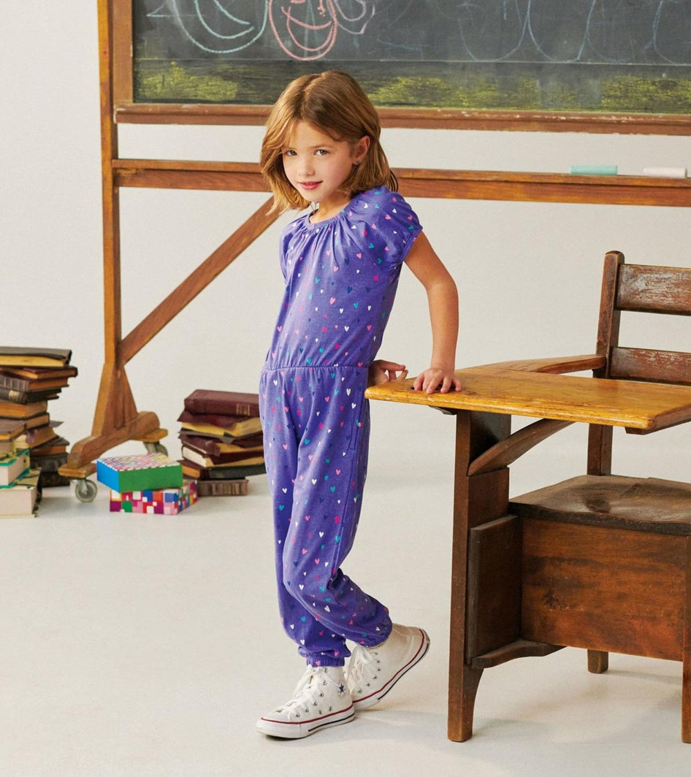 Hatley Rompers | Girls Confetti Hearts Jumpsuit