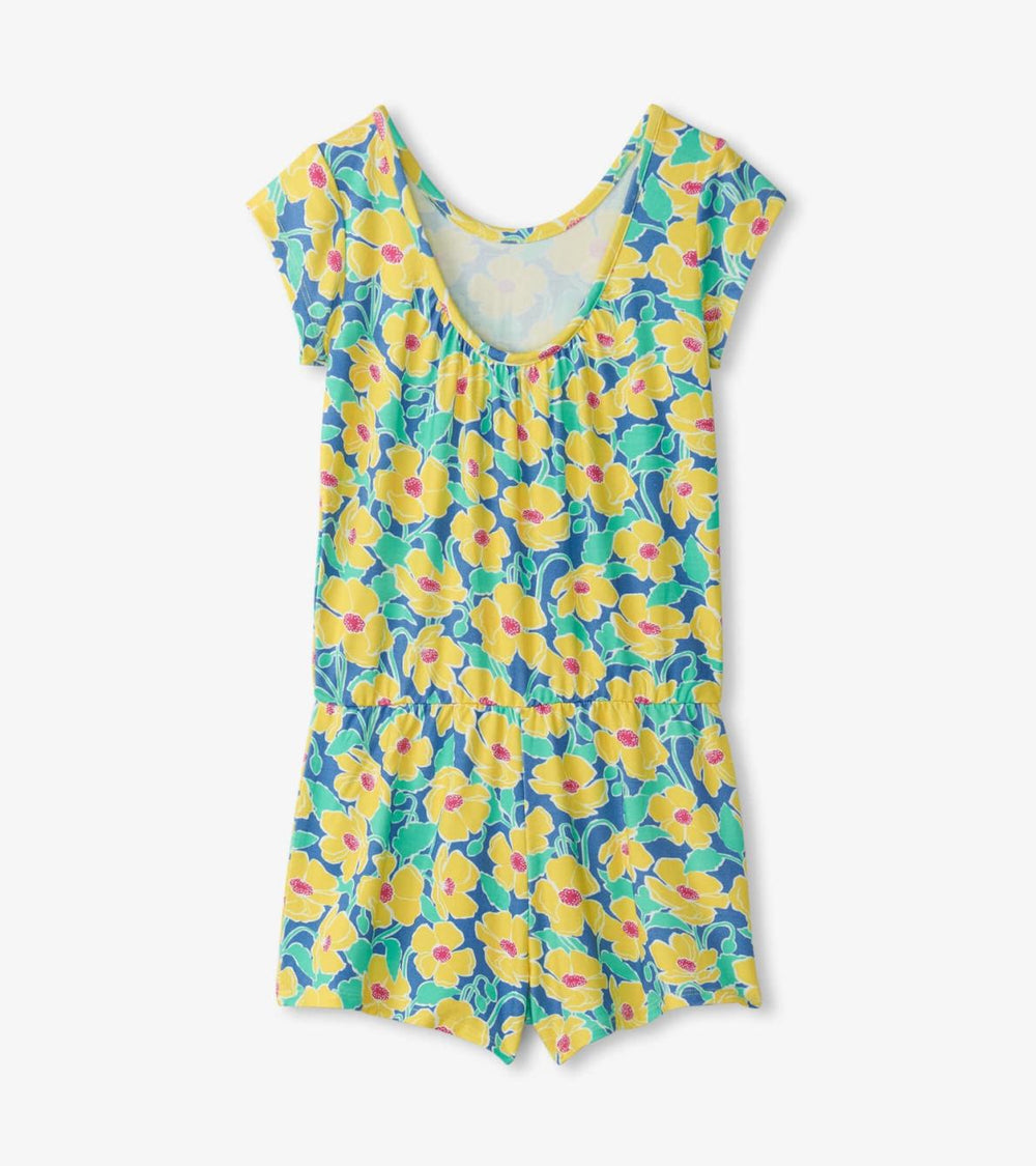 Hatley Rompers | Girls Girls Sleepy Poppies Faux Romper