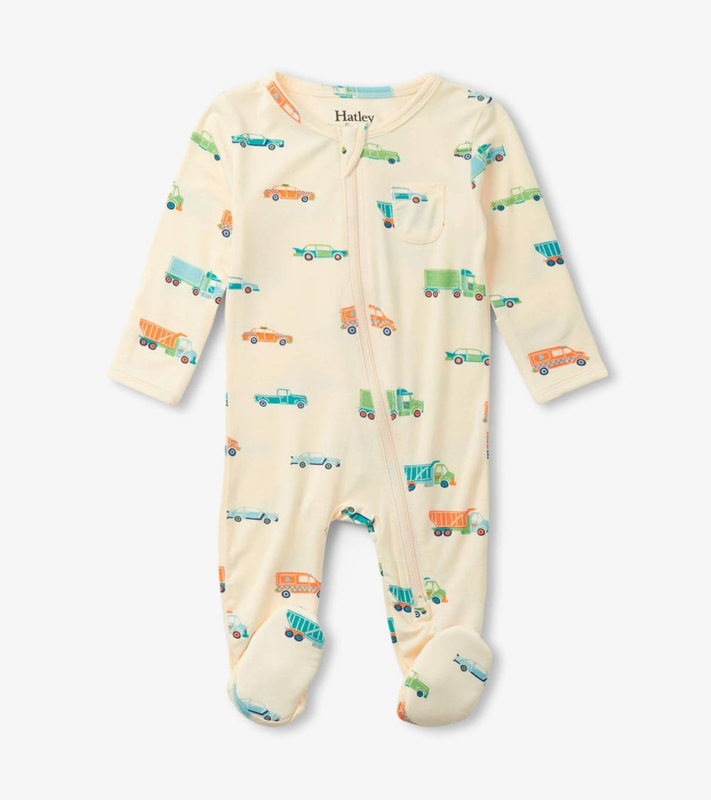 Hatley Sleepwear | Baby &amp; Toddler Baby Boys Dinky Cars Footed Sleeper