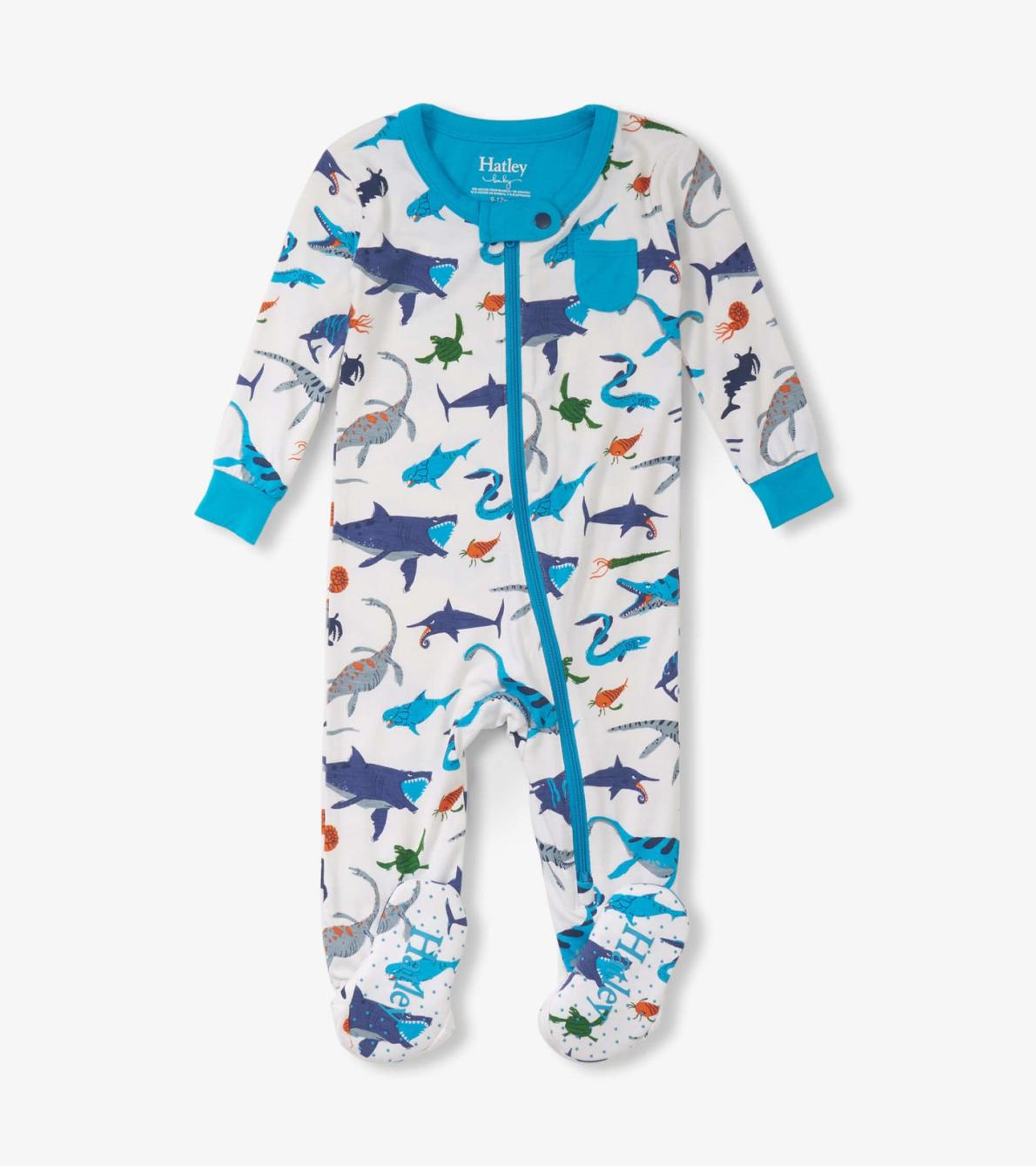 Hatley Sleepwear | Baby &amp; Toddler Baby Boys Prehistoric Marine Footed Sleeper