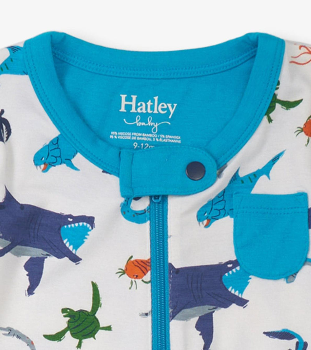 Hatley Sleepwear | Baby &amp; Toddler Baby Boys Prehistoric Marine Footed Sleeper