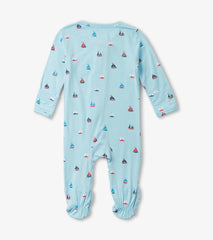 Hatley Sleepwear | Baby &amp; Toddler Baby Boys Tiny Sailboats Footed Sleeper