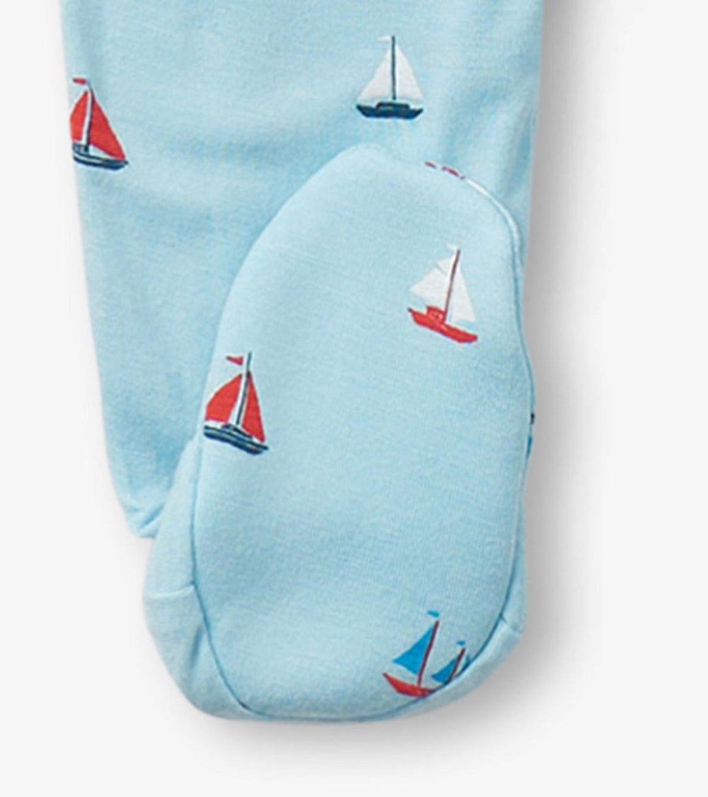Hatley Sleepwear | Baby &amp; Toddler Baby Boys Tiny Sailboats Footed Sleeper