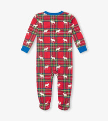Hatley Sleepwear | Baby &amp; Toddler Baby Elk Plaid Cotton Footed Sleeper