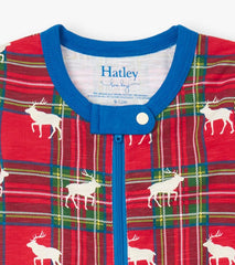 Hatley Sleepwear | Baby &amp; Toddler Baby Elk Plaid Cotton Footed Sleeper
