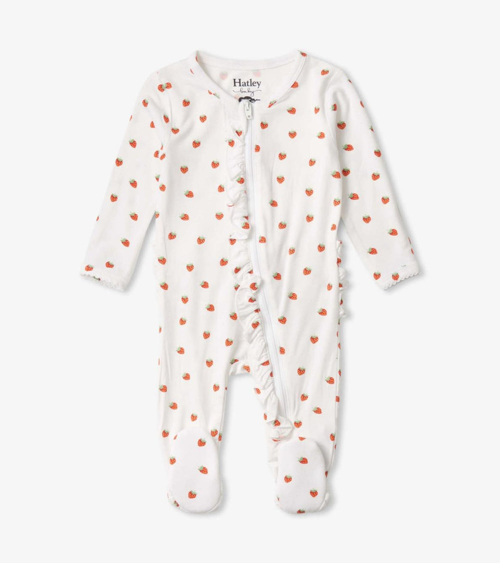 Hatley Sleepwear | Baby &amp; Toddler Baby Girls Ditsy Strawberries Footed Sleeper